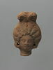 figurine de tête de femme romaine à cou fermé, image 1/2