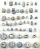 perles ; perle sphérique ; perle en tonnelet ; perle biconique ; perle rondelle ; perle fusiforme  ; incrustation, image 1/3