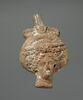 figurine de tête de femme romaine à cou fermé, image 1/2