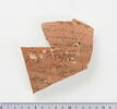 ostracon ; plusieurs fragments recollés, image 1/2