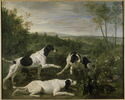 Bonne, Nonne et Ponne, chiennes de la meute de Louis XIV, chassant, image 1/3