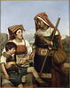 Diseuse de bonne aventure ; elle prédit l'avenir au jeune berger Montalte, qui fut depuis Sixte-Quint, dit aussi l'Enfance de Sixte-Quint, image 1/2