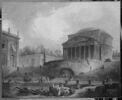 Vue du port de Ripetta, à Rome, image 3/4