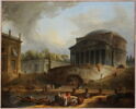 Vue du port de Ripetta, à Rome, image 1/4