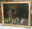 Nature morte au panier de prunes, avec figues et bécasse morte, image 1/2