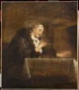 Vieille femme mangeant au coin du feu, image 1/3