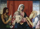 La Vierge et l'Enfant entre saint Jean Baptiste et saint Jérôme, image 1/3