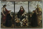 Saint Pierre et un donateur (panneau inférieur du polyptyque 