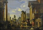 Ruines à l'obélisque avec la statue équestre de Marc-Aurèle, image 1/7