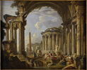 Prédication dans des ruines antiques, image 1/5