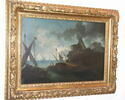 Marine. Bord de mer avec ruines et voiles de navire, image 5/5