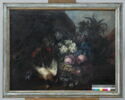 Nature morte aux roses, fruits et oiseaux morts, image 6/8
