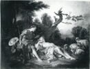 Sujet pastoral. La Bergère endormie, image 3/3