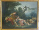 Sujet pastoral. La Bergère endormie, image 1/3