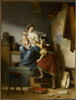 Raphaël rectifiant la pose de son modèle pour son tableau 