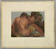 Homme avec un enfant portant des fruits, image 1/8