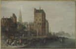 Marché aux poissons dans une ville portuaire ; ou Le Marché aux poissons d'Anvers, image 4/4