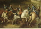 Chasse de Louis XV dans la forêt de Fontainebleau, à Franchard ; Cerf aux abois dans les rochers de Franchard, image 15/15
