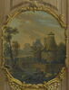 Paysage avec troupeau traversant un cours d'eau, et berger, image 1/3