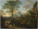 Paysage avec paysans conduisant un troupeau, image 1/5