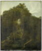 Paysage. Cabane dans un bois, image 1/3