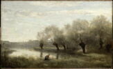 Saulaie à la pointe d'un marais., image 3/3
