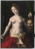 Judith brandissant la tête d'Holopherne qu'elle vient de décapiter, image 1/3
