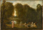 Assemblée dans un parc, image 1/3