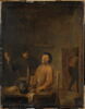 Intérieur d'un cabaret. Buveur de bière et fumeur chantant, image 3/4