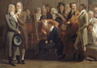 Réunion d'artistes dans l'atelier d'Isabey., image 4/5