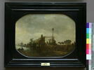 Paysage avec charrette sur une digue, image 2/4