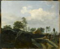 Paysage avec une famille de paysans devant un oratoire, image 1/2