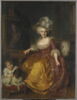 Madame Vestier ayant à ses pieds un enfant qui pince l'oreille d'un chien, image 4/5