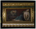 Plafond : Le Vésuve personnifié reçoit de Jupiter le feu qui doit consumer les villes d'Herculanum,de Pompéi et de Stabies., image 2/3