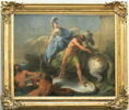 Dispute de Minerve et de Neptune pour donner un nom à la ville d'Athènes., image 2/2