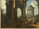 La Prédication d'un apôtre dans des ruines d'architecture d'ordre dorique, image 2/4