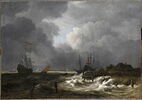 L'Estacade ou Gros temps sur le bord d'une digue de Hollande, image 1/3
