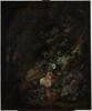 Fleurs, fruits, oiseaux et insectes dans un paysage avec ruines, avec une souris pénétrant dans un nid, image 2/4