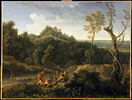 Paysage avec trois bergers et un troupeau de moutons, image 3/3