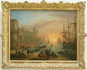 Port de mer au soleil couchant, image 5/5