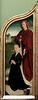 Triptyque de la famille Sedano : volet droit : Marie, épouse de Jean de Sedano, en prière avec saint Jean l'Évangéliste ; face externe : Ève, nue, image 9/11