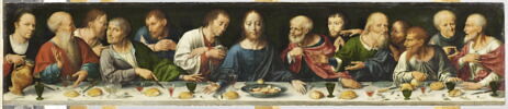 Retable de la Déploration du Christ : La Cène., image 1/8