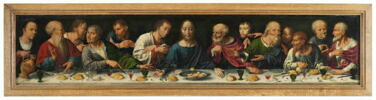 Retable de la Déploration du Christ : La Cène., image 5/8