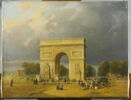 Six petites vues de Paris : Invalides, Place de la Concorde, Arc de Triomphe de l'Etoile, Pavillon de Marsan, Tuileries, Place Vendôme, Passerelle des Arts, image 15/17
