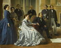 Visconti présente à Napoléon III les plans du 'nouveau Louvre', 1853, image 2/4