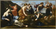Moïse défendant les filles de Jethro, image 1/2