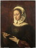 Jeune femme en oraison, lisant un livre d'heures, image 1/5