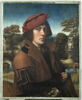 Portrait d'un homme tenant deux oeillets, image 1/6