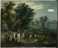 Paysans près d'un cours d'eau, image 1/5
