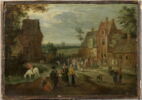 Danse de paysans dans un village, image 1/6
